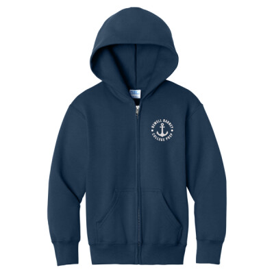 Youth Embroidered Full Zip Hoodie Thumbnail