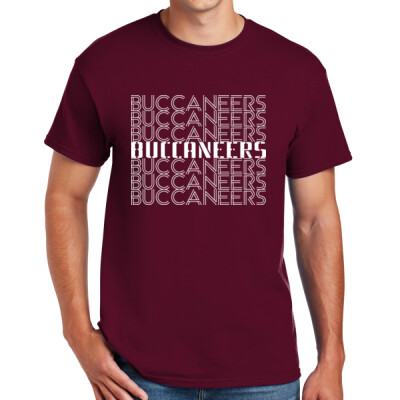 Spirit Day Only: Adult Buccaneers word stack T-Shirt  Thumbnail