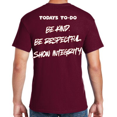 Spirit Day Only: Adult "Today's To-Do" Maroon Thumbnail