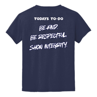 Spirit Day Only: Youth "Today's To-Do" Navy Thumbnail
