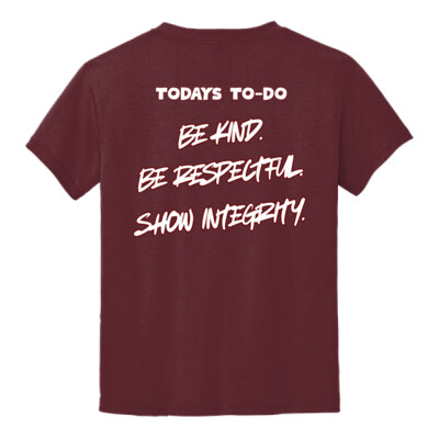 Spirit Day Only: Youth "Today's To-Do" Maroon Thumbnail