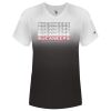 Women's V-Neck Ombre T-Shirt Thumbnail