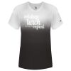 Women's V-Neck Ombre T-Shirt Thumbnail